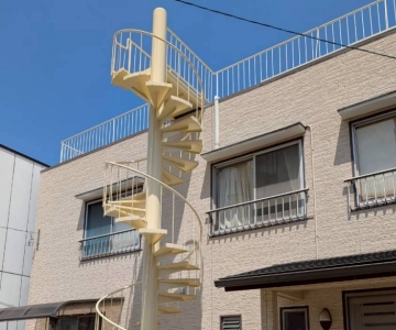 螺旋階段補修工事